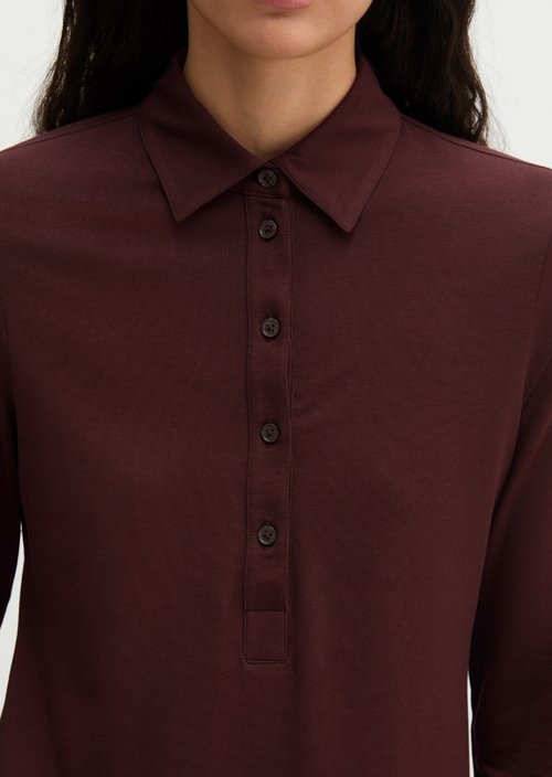 Flared shirt dress — Black Cherry