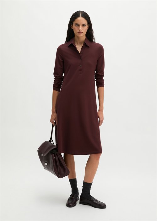 Flared shirt dress — Black Cherry