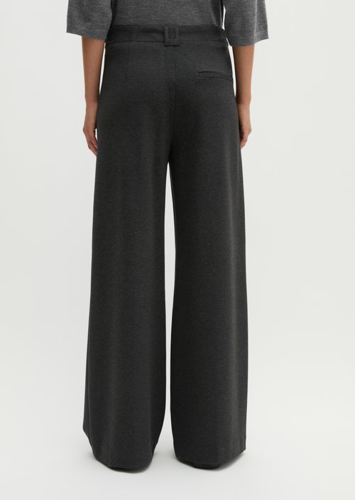 Pants model Margo wide — Coal Grey Melange