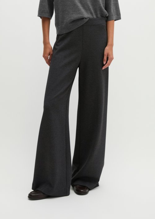 Pants model Margo wide — Coal Grey Melange
