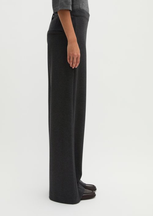 Pants model Margo wide — Coal Grey Melange