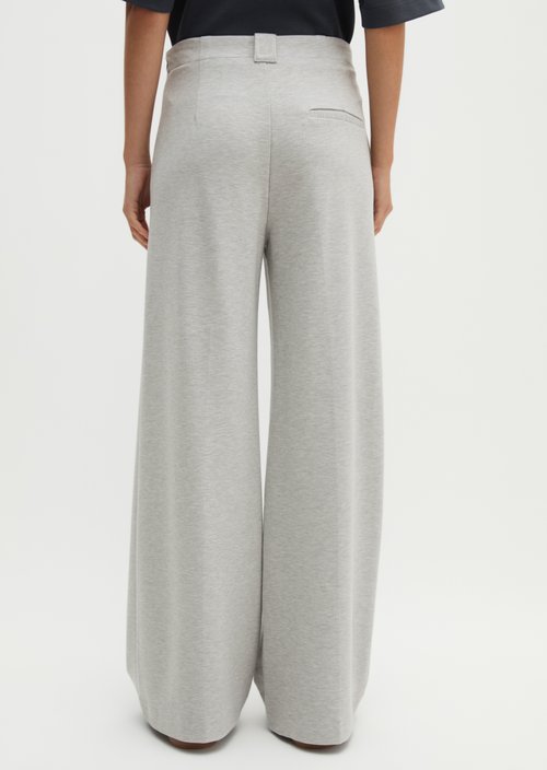 Pants model Margo wide — Gravel Grey Melange