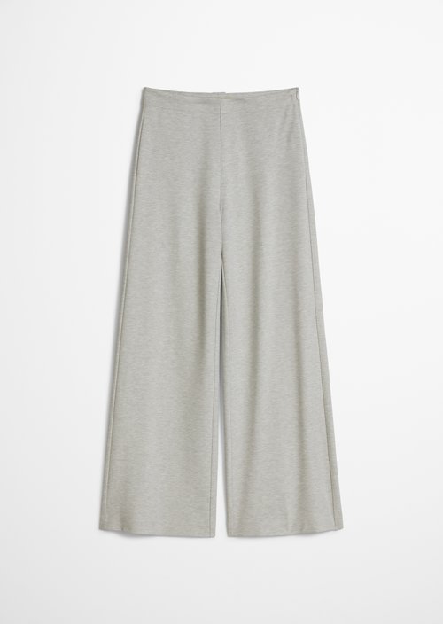 Pants model Margo wide — Gravel Grey Melange