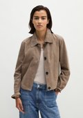 ワコマリア SUEDE LEATHER 50'S JACKET L Suede jacket fitted made from soft goatskin - brown | Leather