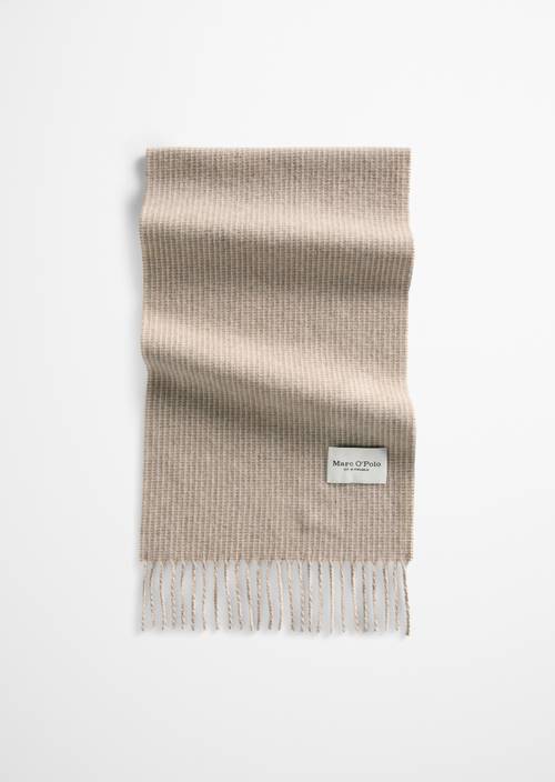 Web-sjaal Linen Beige in vooraanzicht