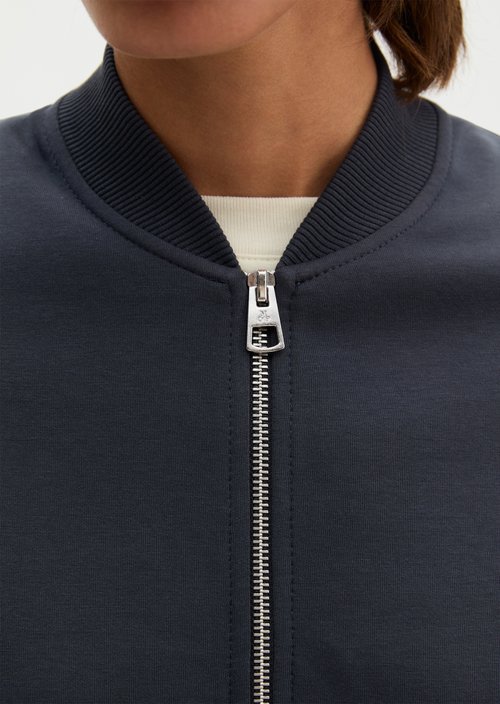 Relaxed jersey blouson — Martime Blue