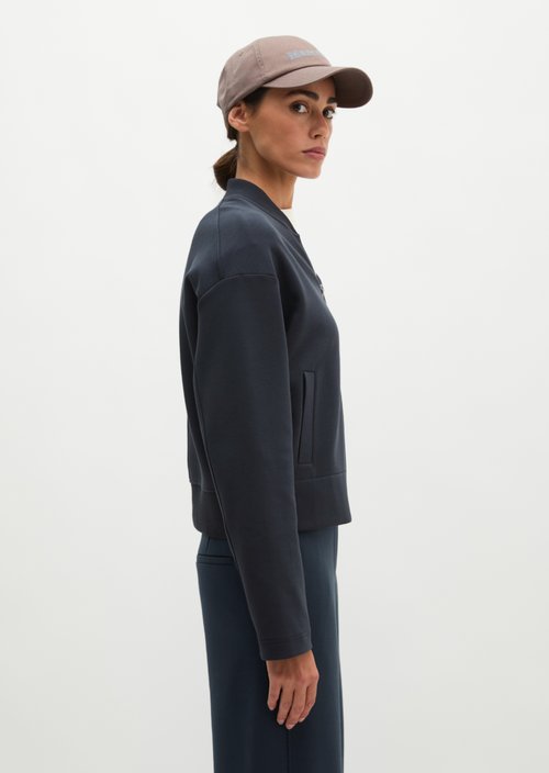 Relaxed jersey blouson — Martime Blue