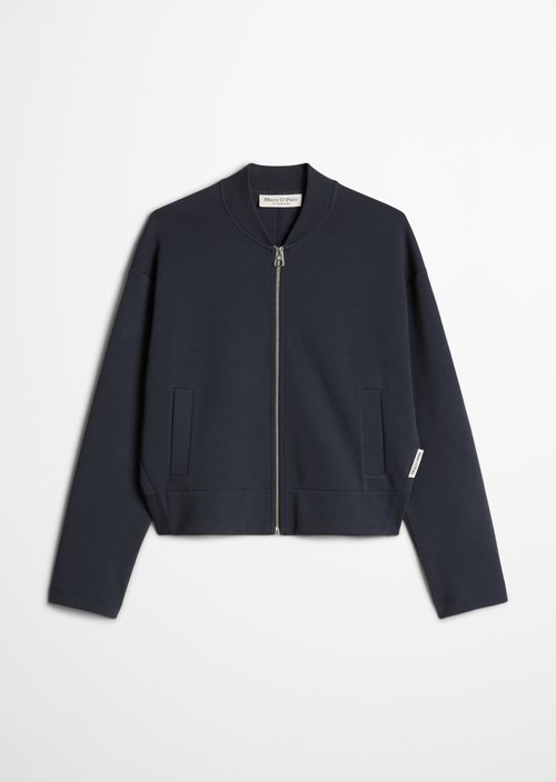 Relaxed jersey blouson — Martime Blue