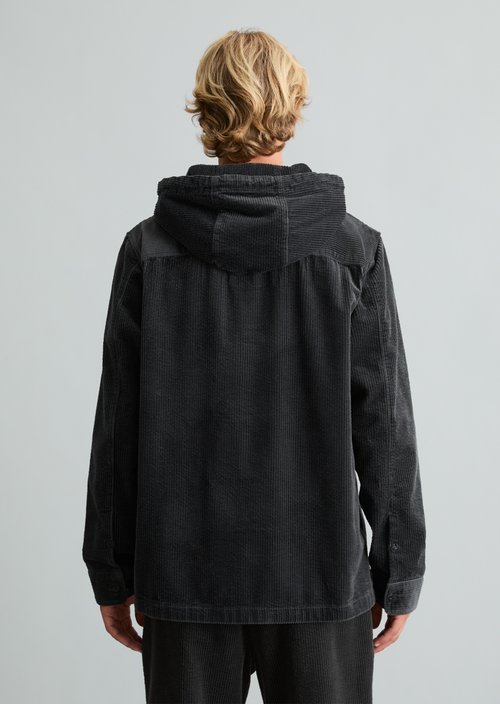 Regular-Fit Corduroy Overshirt — Light Graphite