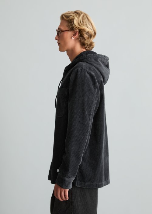 Regular-Fit Corduroy Overshirt — Light Graphite