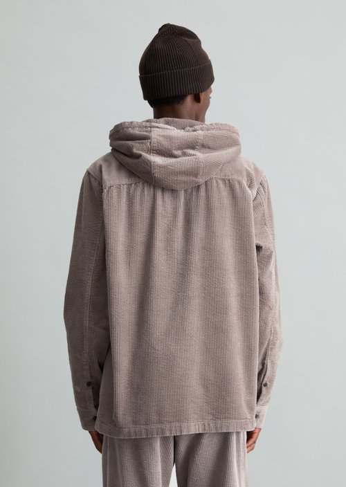 Regular-Fit Corduroy Overshirt — Dolphin