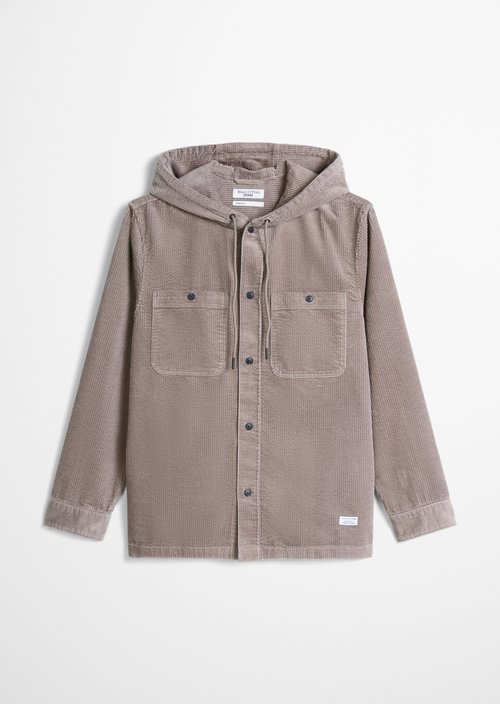 Regular-Fit Corduroy Overshirt — Dolphin