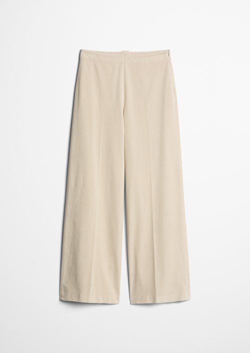 Margo Wide-Leg Pants — Linen Beige