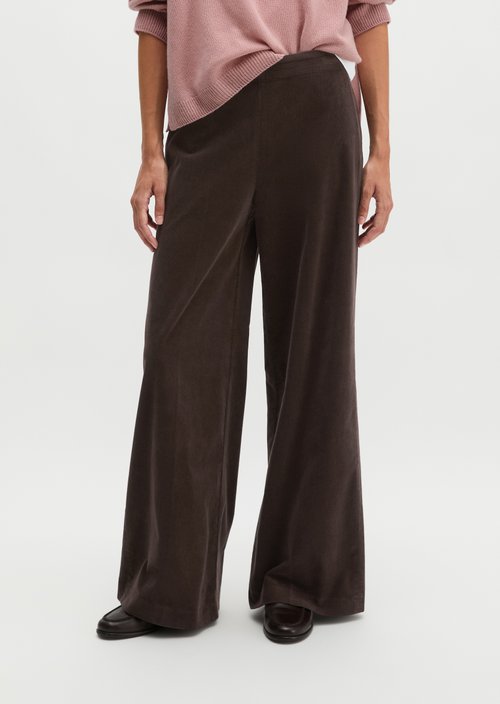 Margo Wide-Leg Pants — Brown