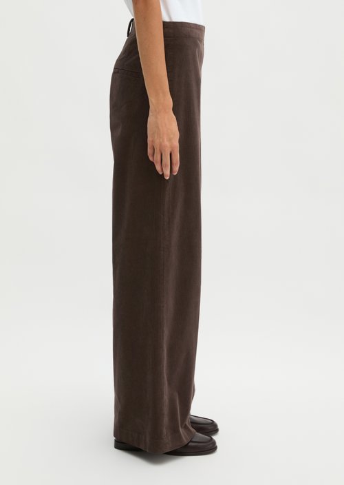 Margo Wide-Leg Pants — Brown