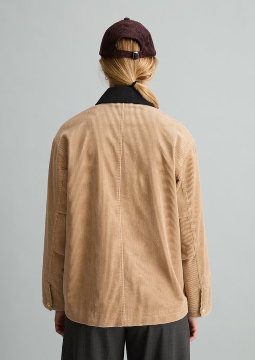 Relaxed-Fit Corduroy Barn Jacket — Sandpaper