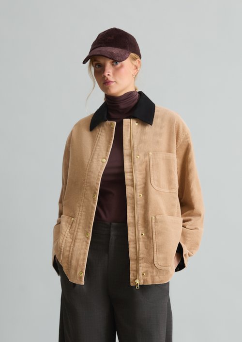 Relaxed-Fit Corduroy Barn Jacket — Sandpaper