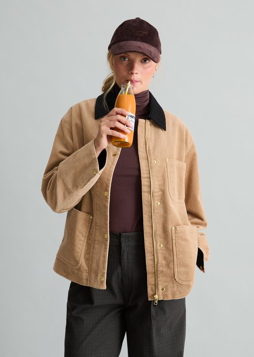 Relaxed-Fit Corduroy Barn Jacket — Sandpaper