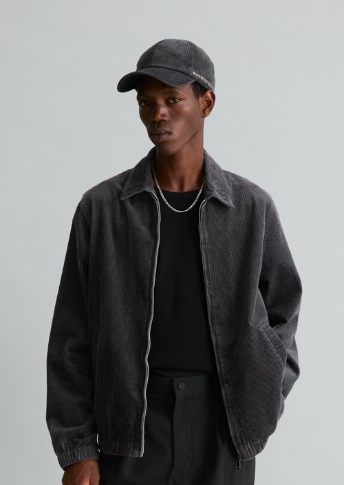 Regular-Fit Corduroy Overshirt — Light Graphite