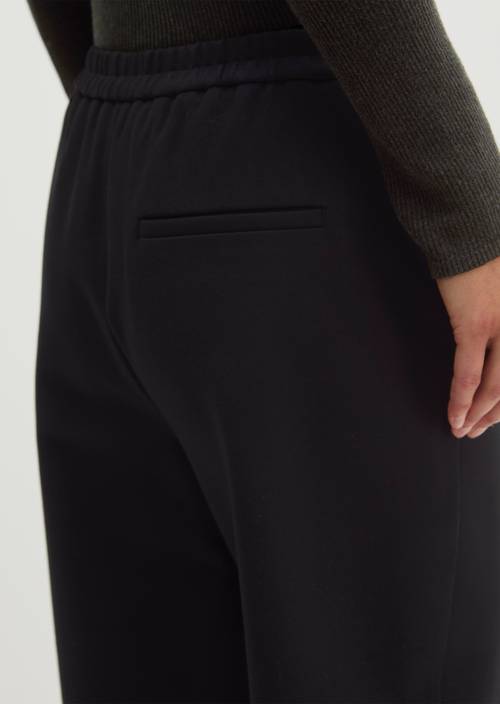 Jerseyhose cropped Black in Detailansicht
