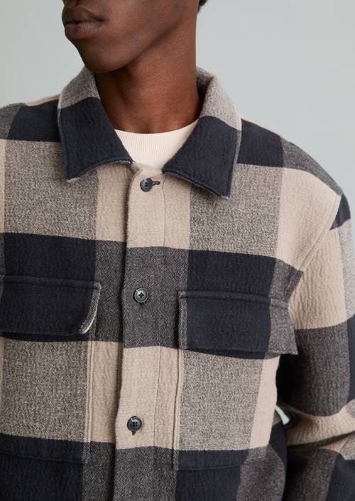 Overshirt regular Medium Brown in Detailansicht