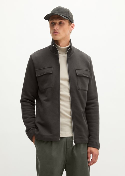 Regular-Fit Sweatshirt Jacket — Wooden Earth