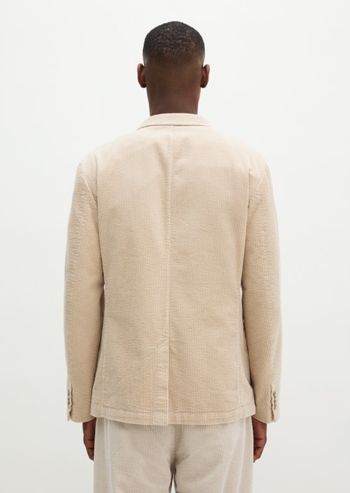 Regular-Fit Corduroy Blazer — Linen Beige