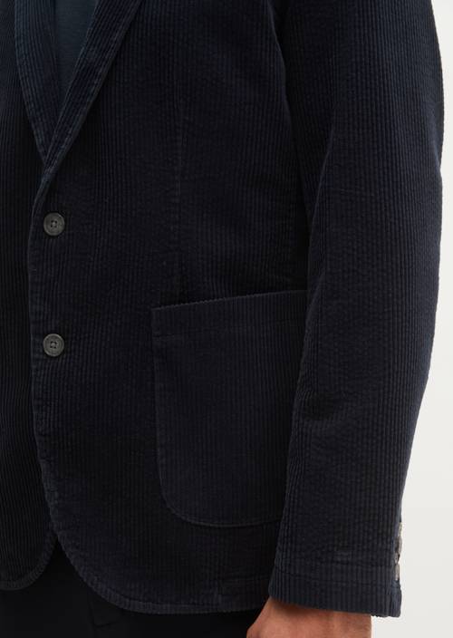 Corduroyjas, regular pasvorm Dark Navy in detailaanzicht