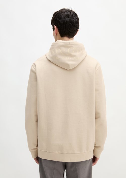 Hooded sweatshirt regular garment-dyed — Light Oat