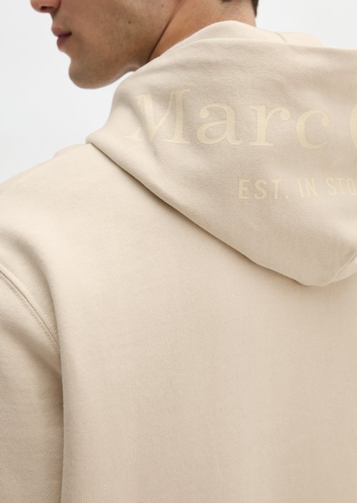 Hooded sweatshirt regular garment-dyed — Light Oat