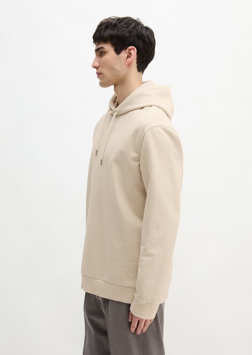Hooded sweatshirt regular garment-dyed — Light Oat