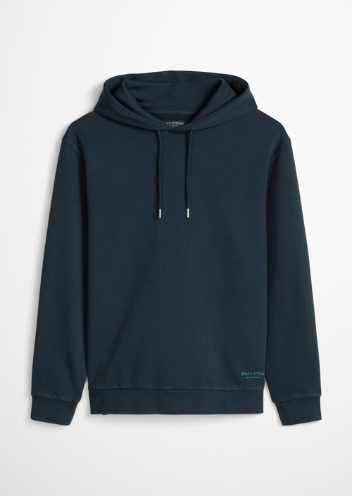Hooded sweatshirt regular garment-dyed — Dark Navy