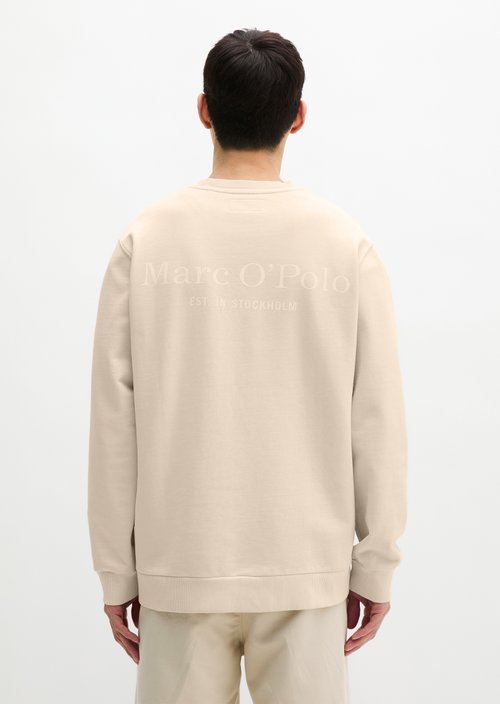 Sweatshirt regular garment-dyed — Light Oat (alternate view)