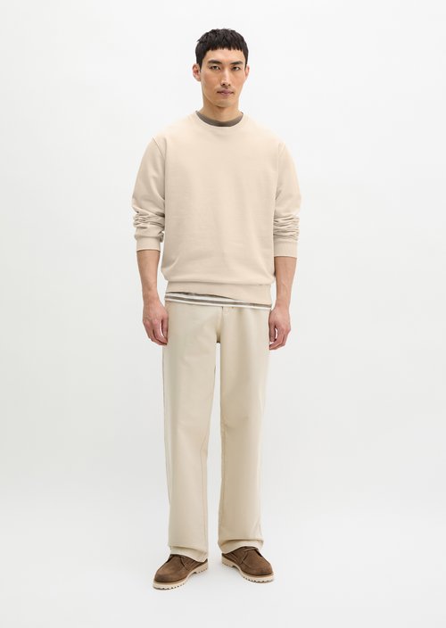 Sweatshirt regular garment-dyed — Light Oat