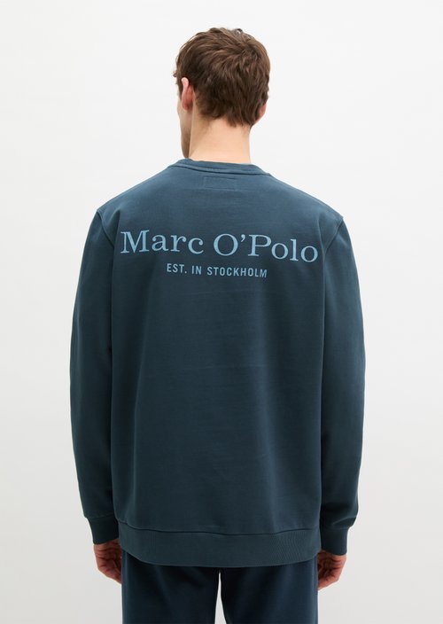 Sweatshirt regular garment-dyed — Dark Navy (alternate view)