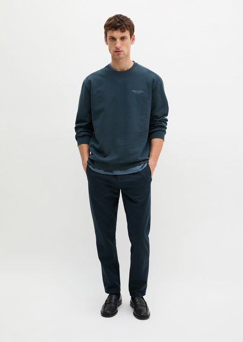 Sweatshirt regular garment-dyed — Dark Navy