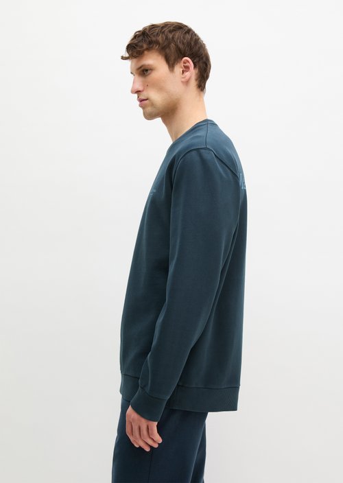 Sweatshirt regular garment-dyed — Dark Navy