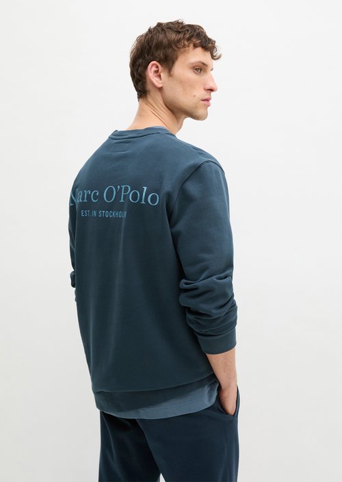 Sweatshirt regular garment-dyed — Dark Navy