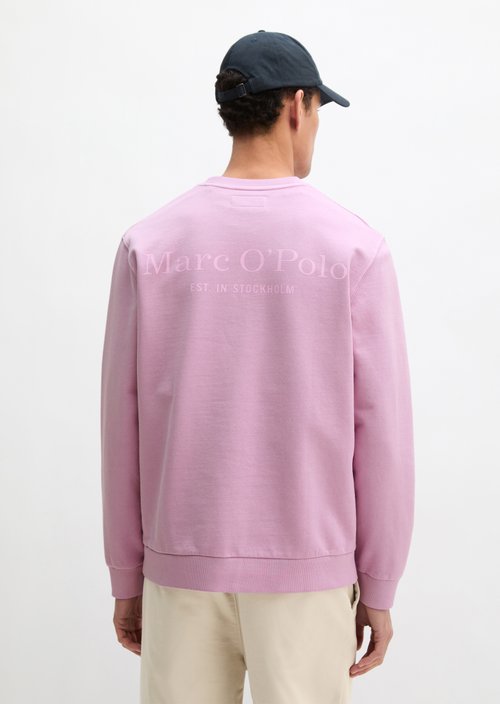Sweatshirt regular garment-dyed — Scattered Orchid (alternate view)