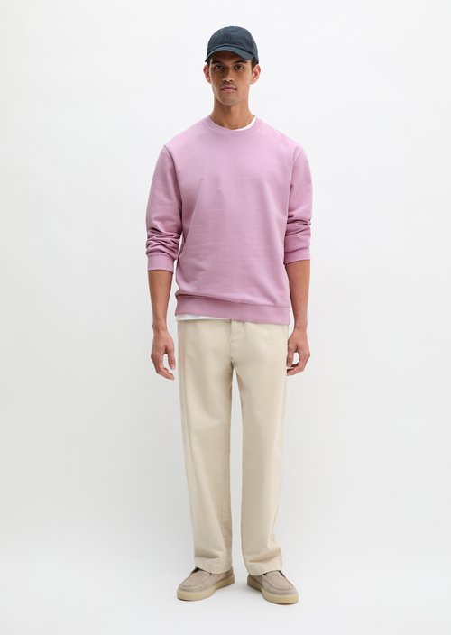Sweatshirt regular garment-dyed — Scattered Orchid