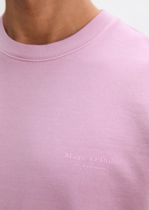 Sweatshirt regular garment-dyed — Scattered Orchid