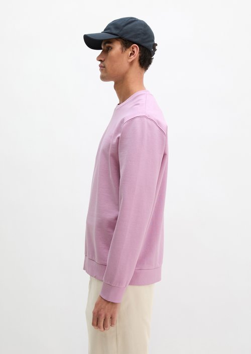 Sweatshirt regular garment-dyed — Scattered Orchid