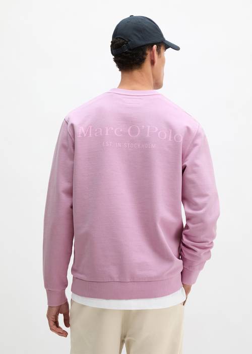 Sweater regular kledingstuk-geverfd Scattered Orchid in vooraanzicht