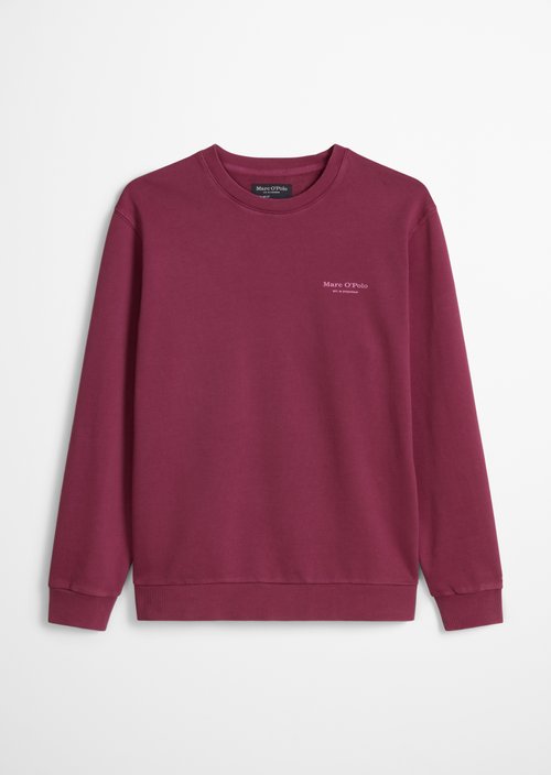 Sweatshirt regular garment-dyed — Acai Red