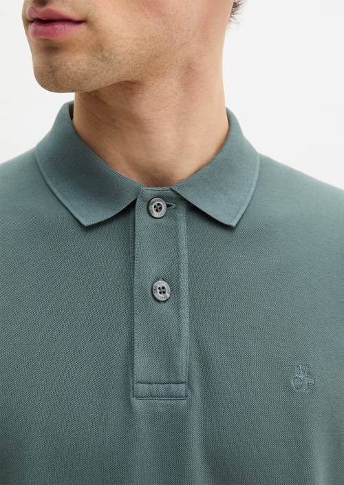 Piqué regular polo shirt Skipping Stone in detail view
