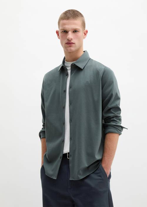 Chemise en jersey DfC regular Skipping Stone en vue de face