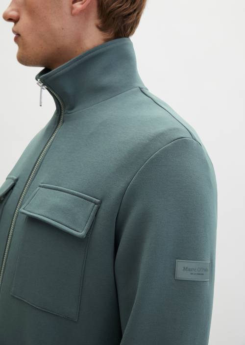 Giacca in felpa con zip Skipping Stone in vista dettagliata