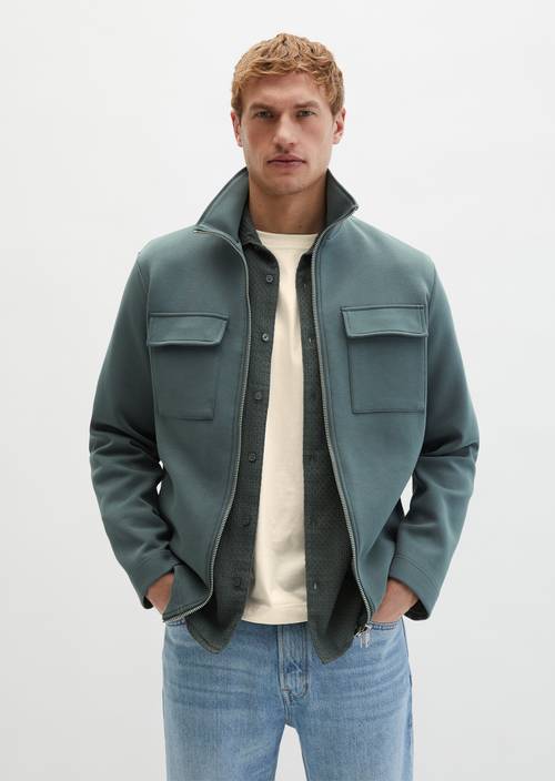 Giacca in felpa con zip Skipping Stone in vista frontale