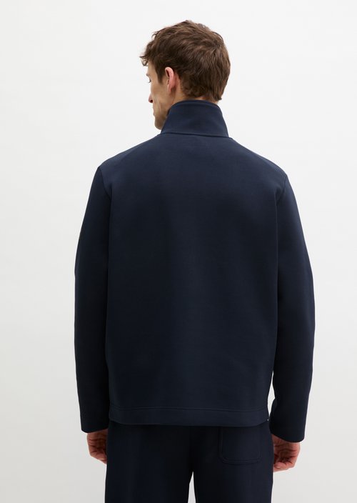 Zipper sweat jacket — Dark Navy