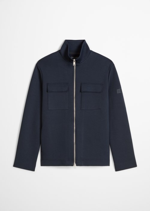 Zipper sweat jacket — Dark Navy